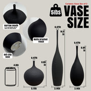 Decovlog Ceramic Vases Modern Boho Vases for Centerpiece Matte Minimalist Home Decor -3